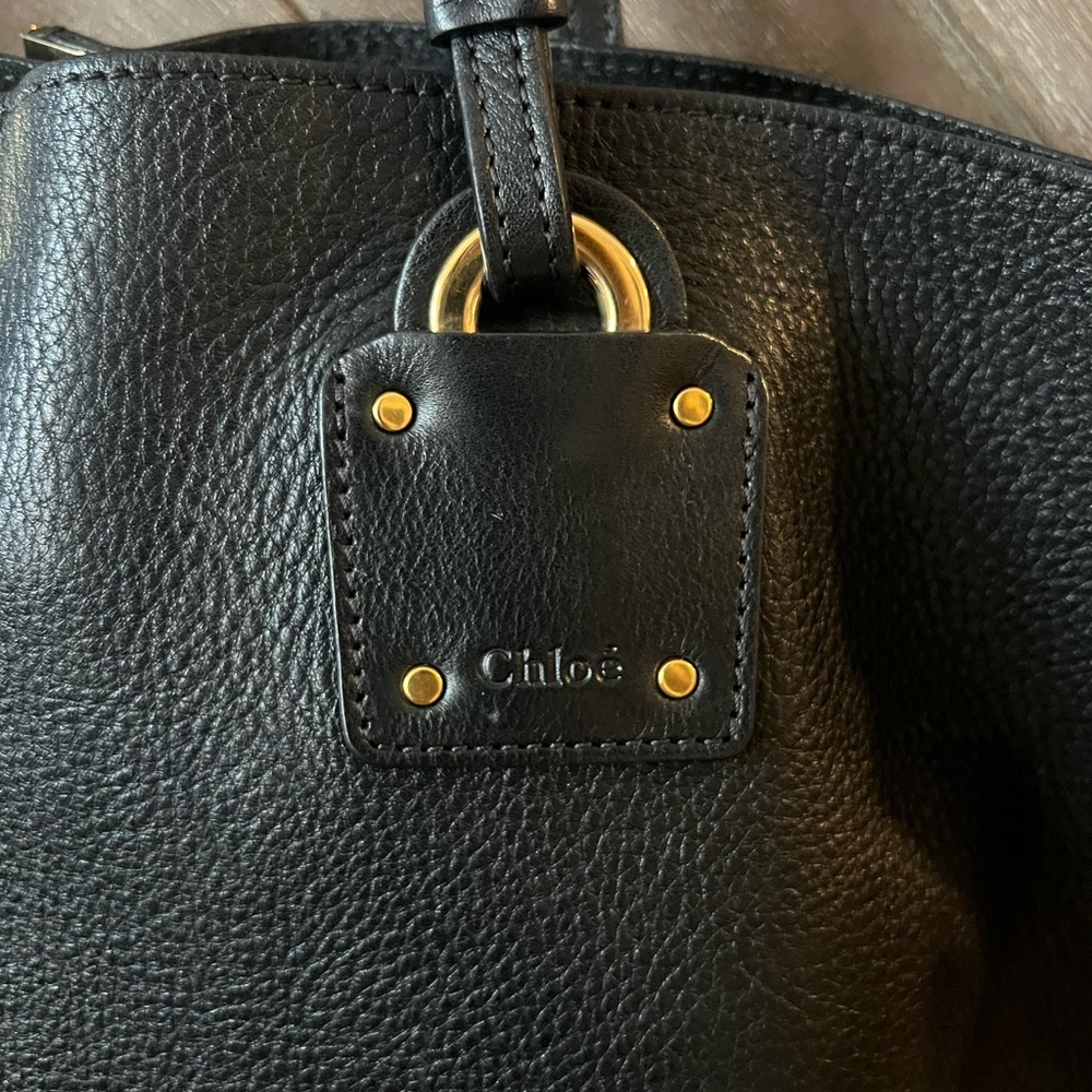 Chloe Vick Tote Black Leather - Picture 6 of 16